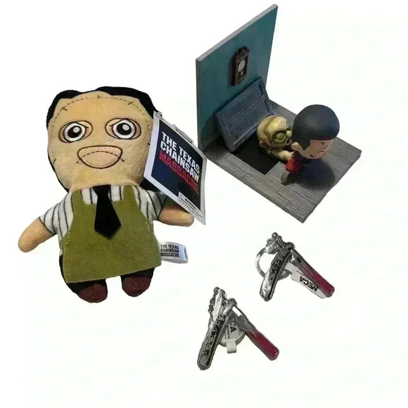 Horror Collectibles Set - Leatherface, Evil Dead 2, Sweeney Todd - Picture 1 of 10